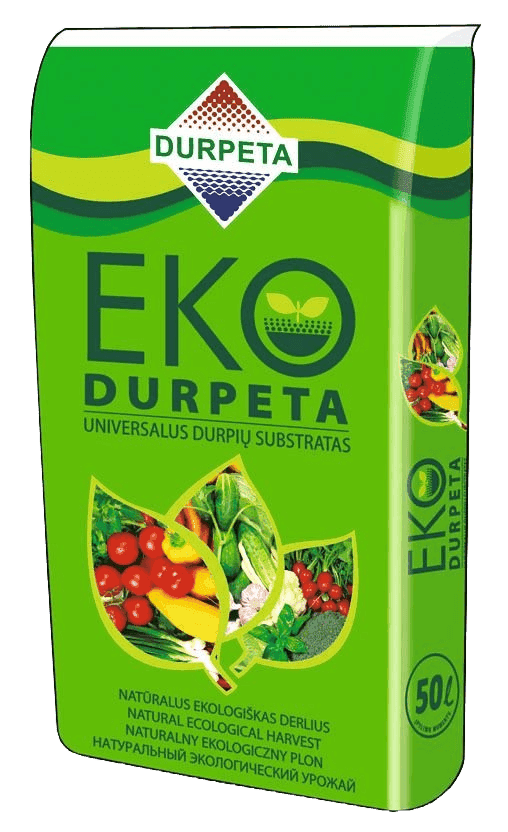 БИО торфен субстрат EKODURPETA